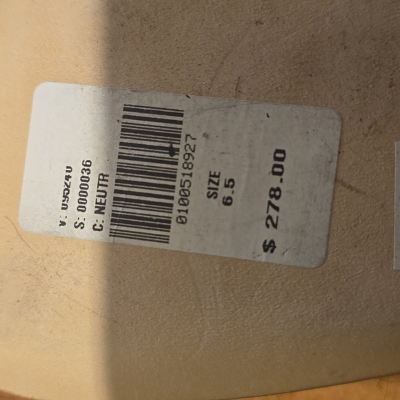 Reformation Gigi Strappy Mid Heeled Sandals, Color Buff, Retail Price $278.00US - Picture 9 of 16